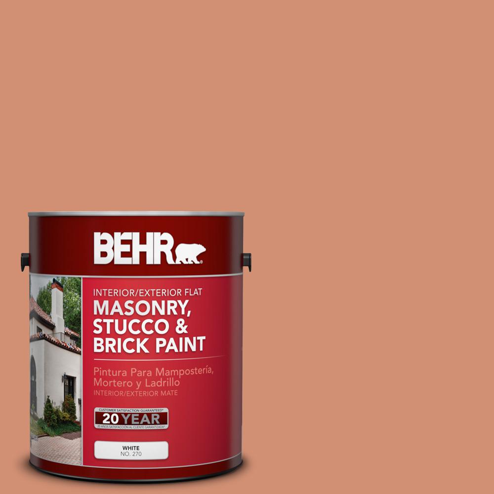 BEHR 1 gal. M2005 Terra Cotta Clay Flat Interior/Exterior Masonry