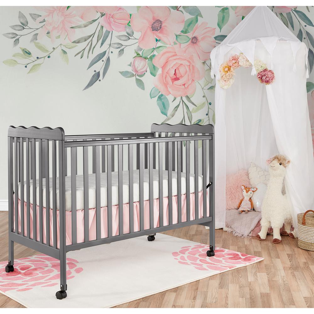 Dream On Me Carson Classic Steel Grey 3 In 1 Convertible Crib 675