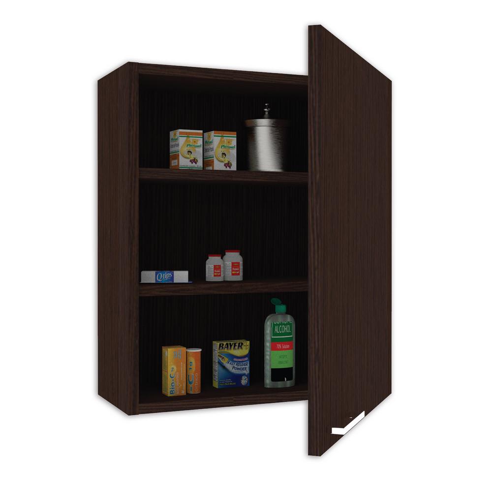Casa Lista Medicine Cabinet In Dark Brown Ea040we The Home Depot