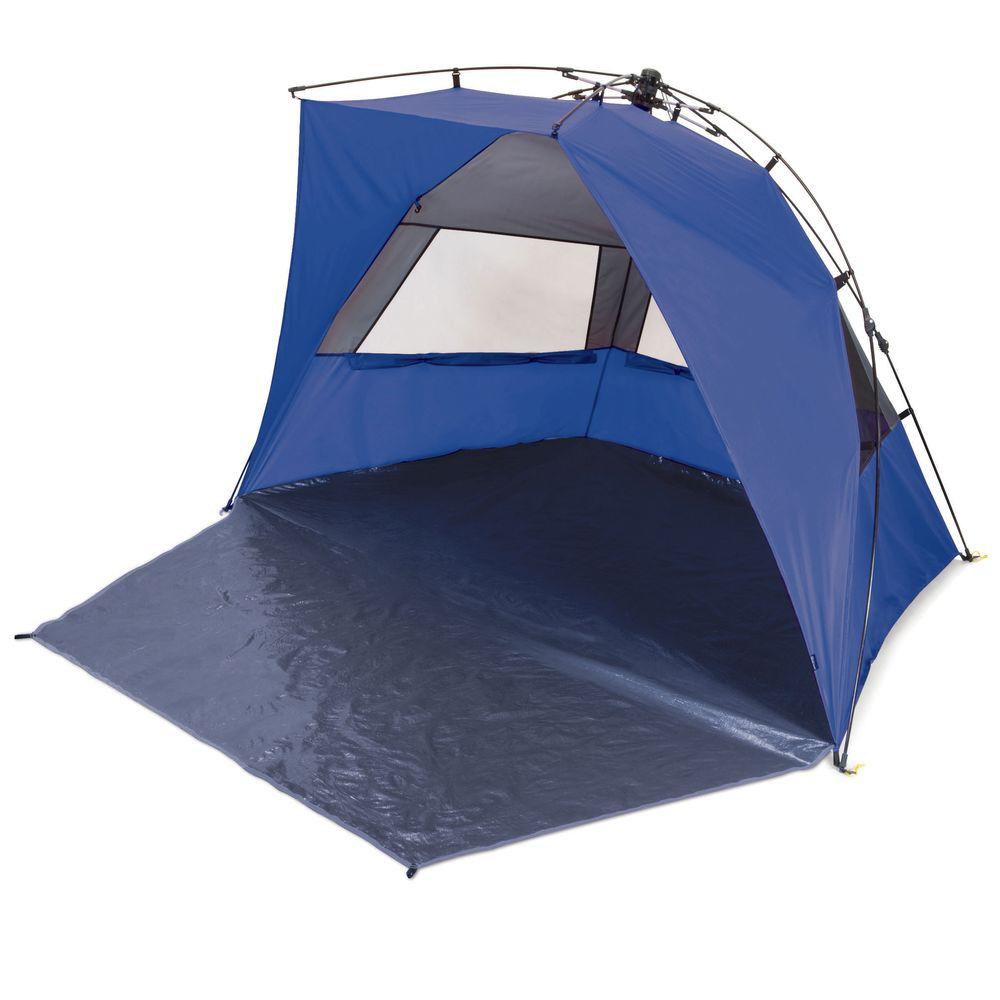 Picnic Time Haven Portable Sun And Wind Shelter In Blue 111 00 139 Picnic Time Haven Portable Sun And Wind Shelter In Blue