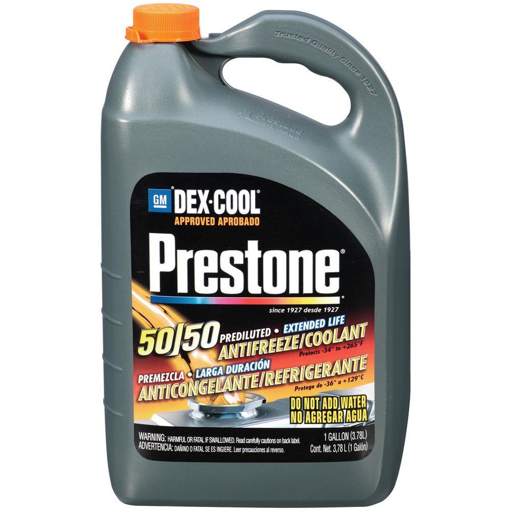 Prestone 128 fl. oz. DEX-COOL 50/50 Antifreeze-AF850 - The Home Depot