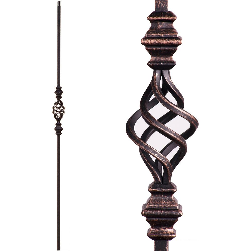 House of Forgings Versatile 44 in. x 0.5 in. Oil Rubbed Bronze Single ...