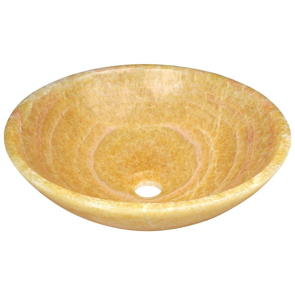 Mr Direct Stone Vessel Sink In Honey Onyx 853 The Home Depot Mr Direct Stone Vessel Sink In Honey Onyx