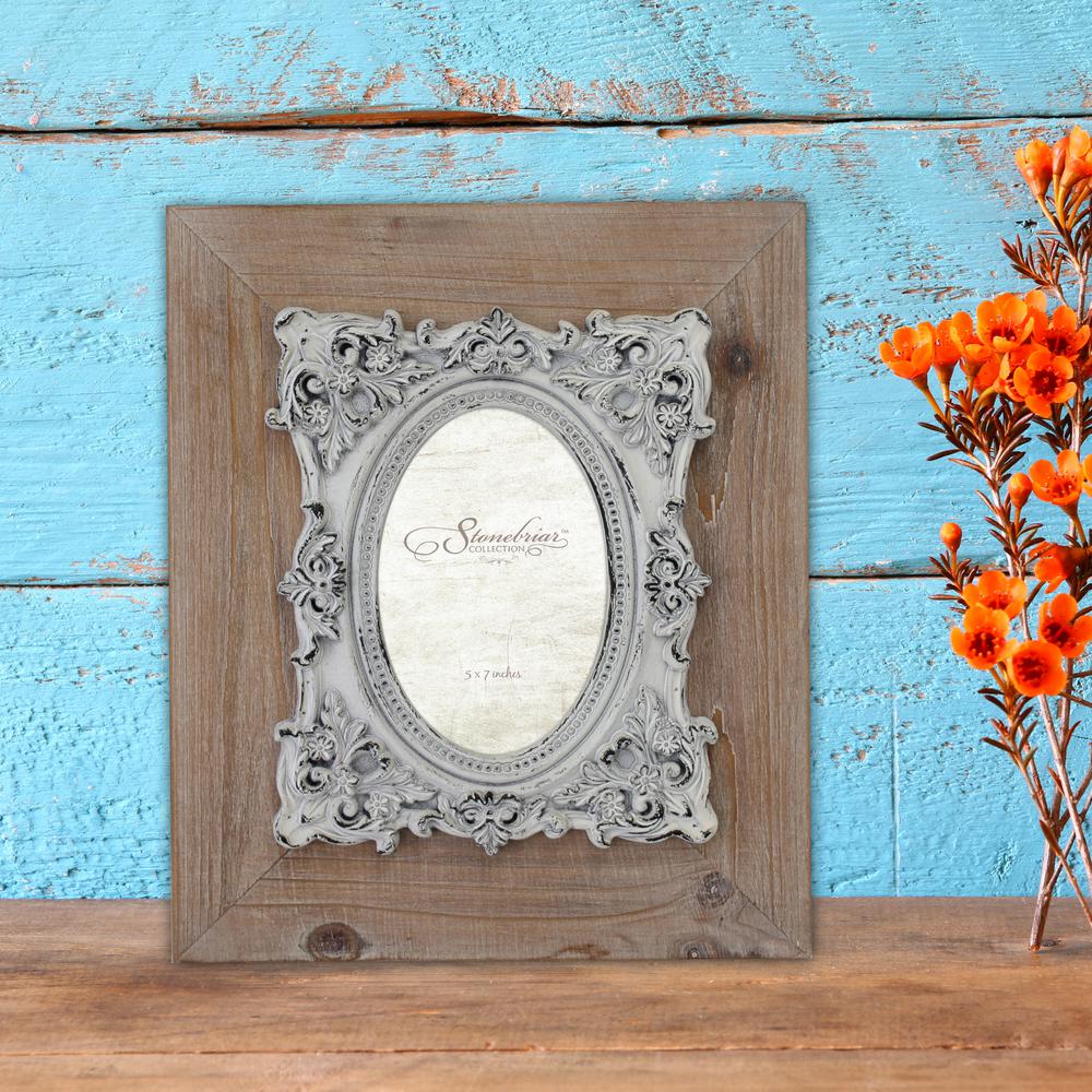 Stonebriar Collection 1 Opening 4 In X 6 Natural Wood With Stonebriar Collection 1 Opening 4 In X 6 Natural Wood With Baroque