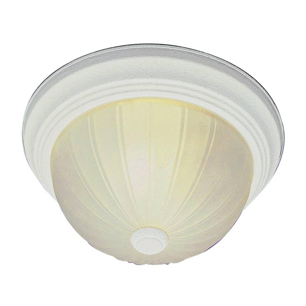 Filament Design Lenor 3Light White Incandescent Ceiling Flushmount