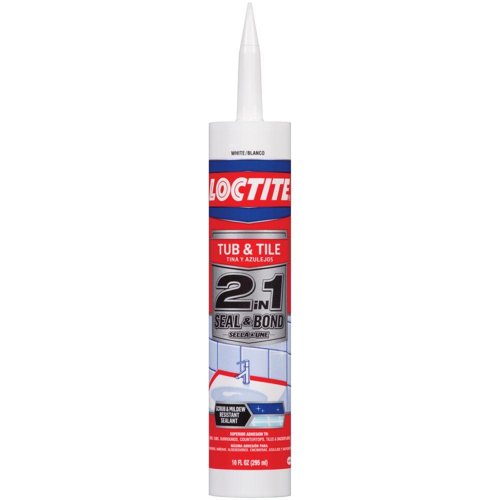Loctite 10 fl. oz. White 2in1 Seal and Bond Tub and Tile Sealant (12