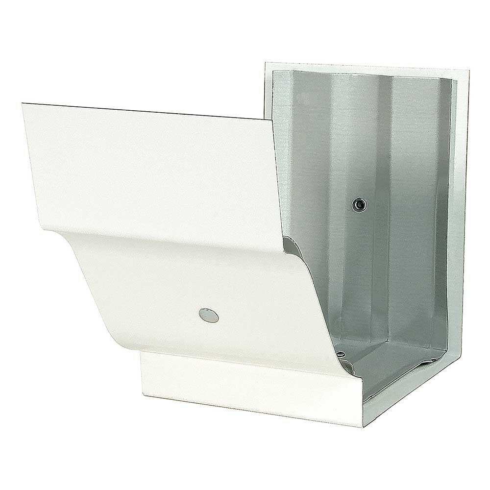 Construction Metals 5 in. White Aluminum Steel KStyle Gutter Slip ConnectorOG5SCWHA The Home