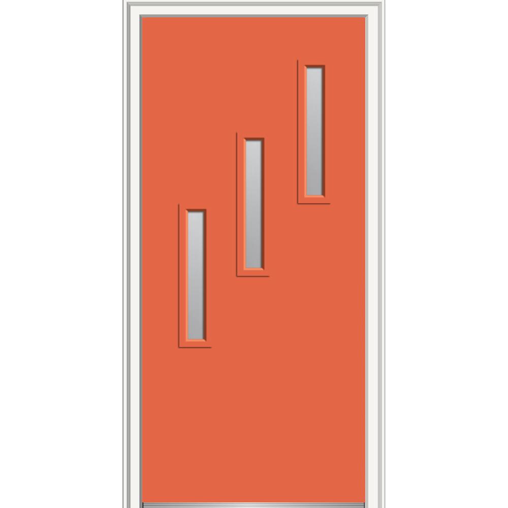 Orange Door & Orange Front Door Modern Home Doors Entry With Orange