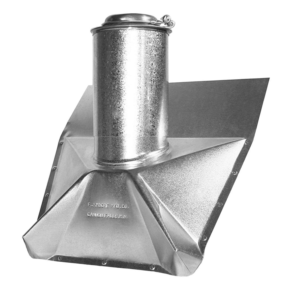 F.J. Moore 2 in. Galvanized Steel Vent Pipe Flashing High Pitch2 The Home Depot