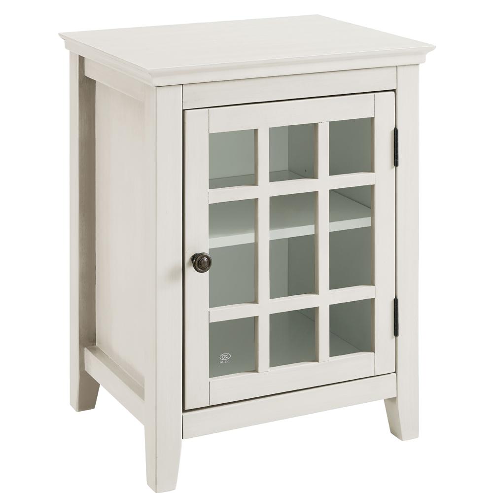 Largo Antique White Storage End Table