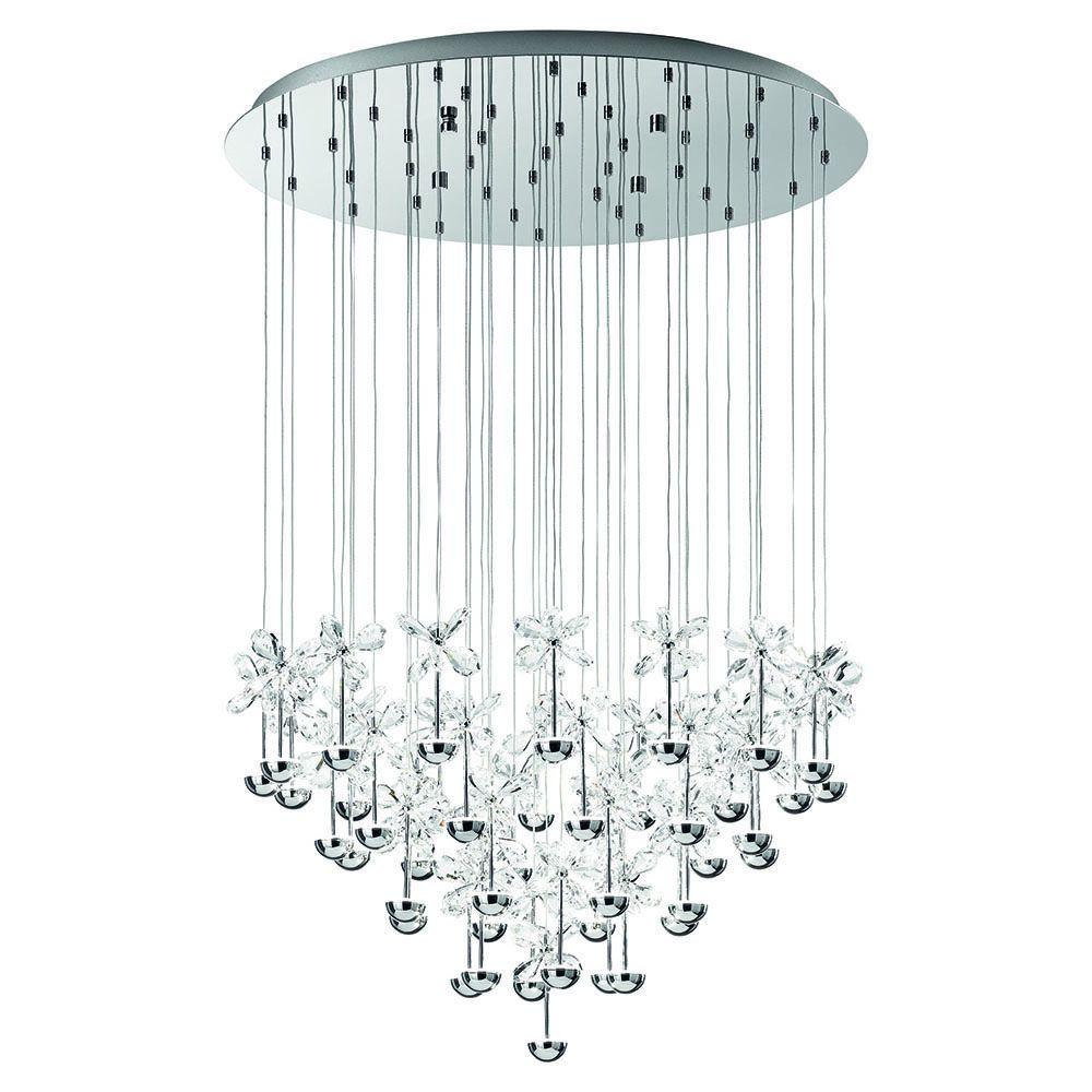 Eglo Pianopoli 43 Light Chrome Integrated Led Ceiling Chandelier