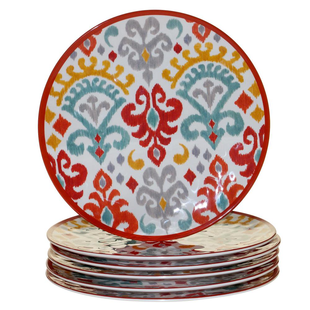 Certified International Homestead Rooster 4Piece MultiColored 11 in. Dinner Plate Set