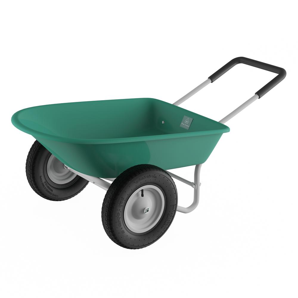 Pure Garden 5 cu. ft. 2-Wheeled Garden Wheelbarrow-HW1500113 - The Home ...