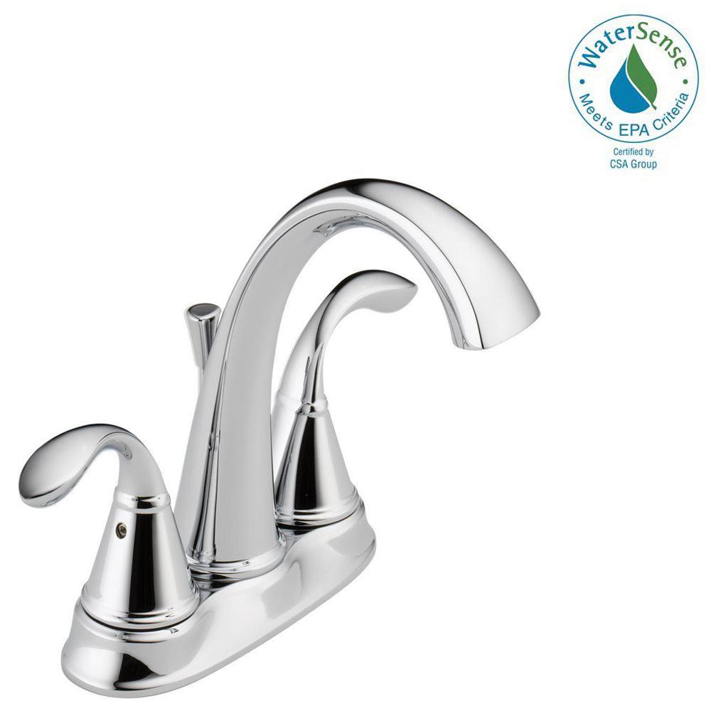 Delta Porter 4 in. Centerset 2Handle Bathroom Faucet in Chrome25984LF