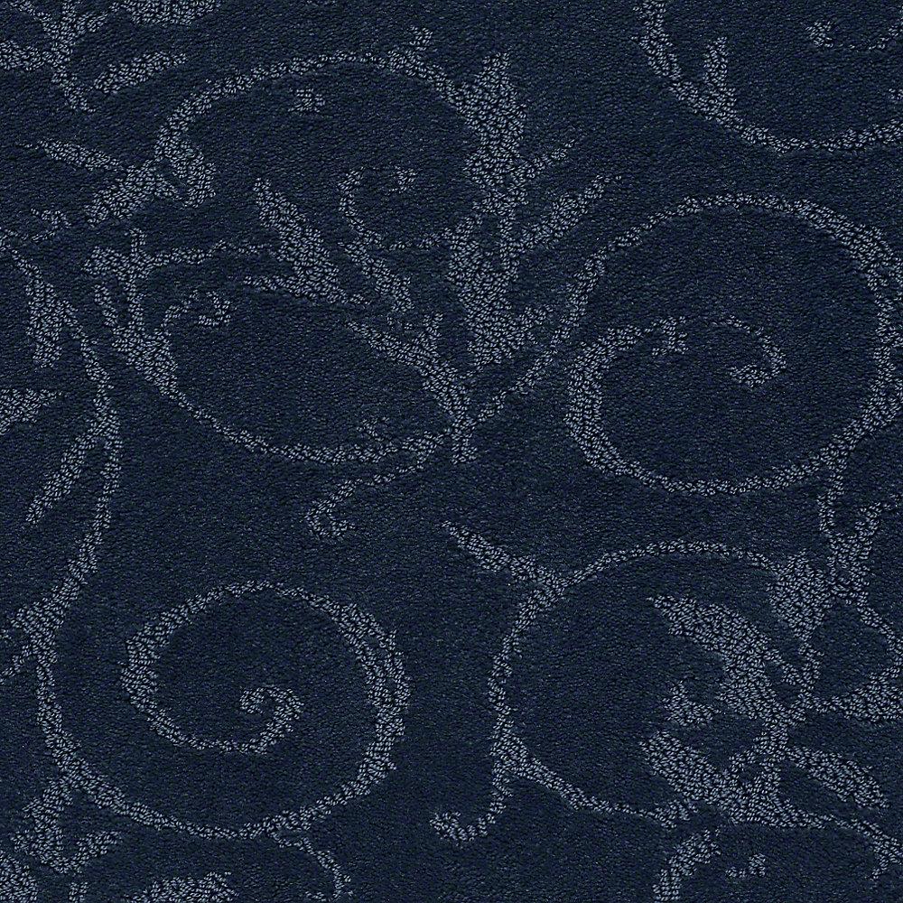 blue patterned carpet