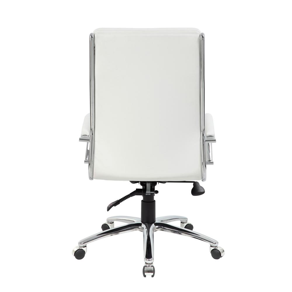 Boss White High Back Executive Office Chair B9471 Wt The Home Depot Executive Office Chair B9471 Wt