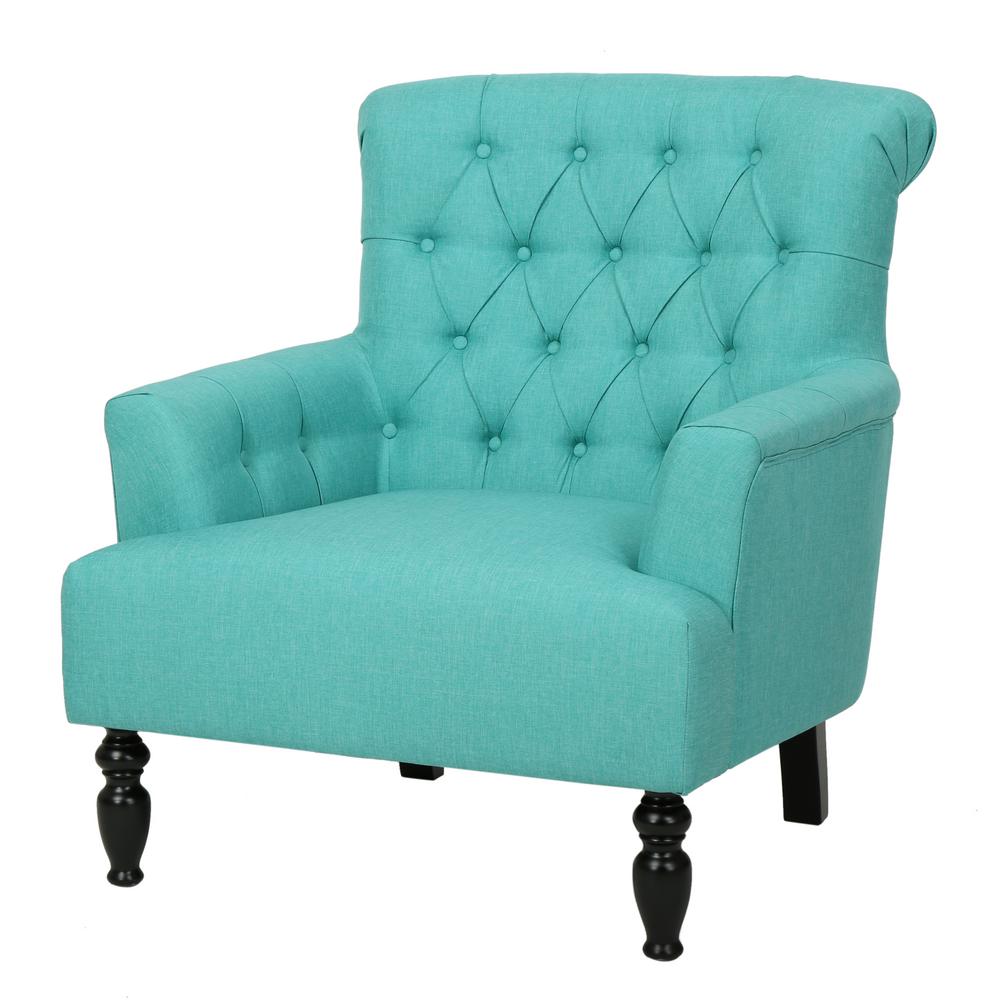 Classic Tufted Fabric Accent Chairs Chairs The