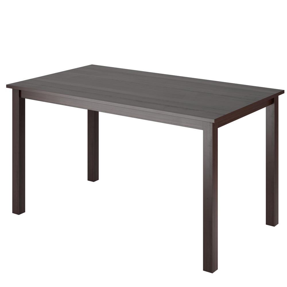 Solid Wood Kitchen Dining Tables Room Atwood Cappuccino Stained Dining Table