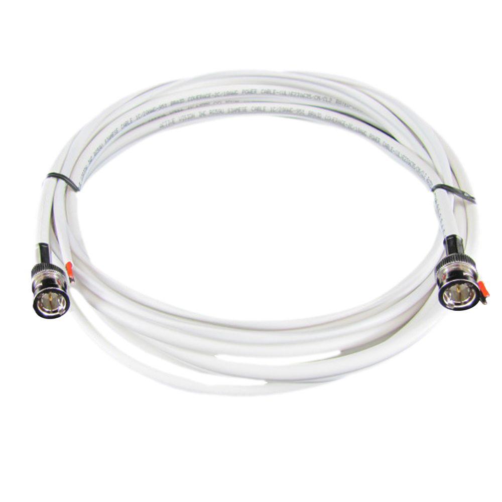 BNC RG59 CCTV 2 50FT Premade Cables For Security Camera Power Video Wire Black