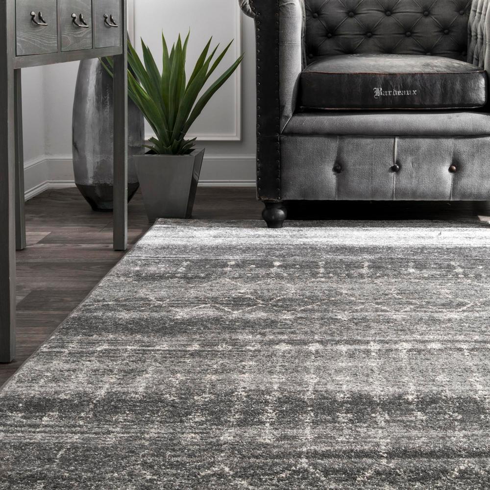 Nuloom Blythe Modern Moroccan Trellis Dark Gray 8 Ft X 10