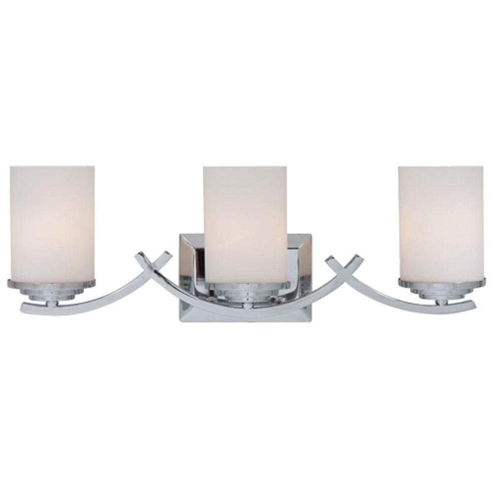 Brina 3 Light Chrome Bath Vanity Light L993ch The Home Depot