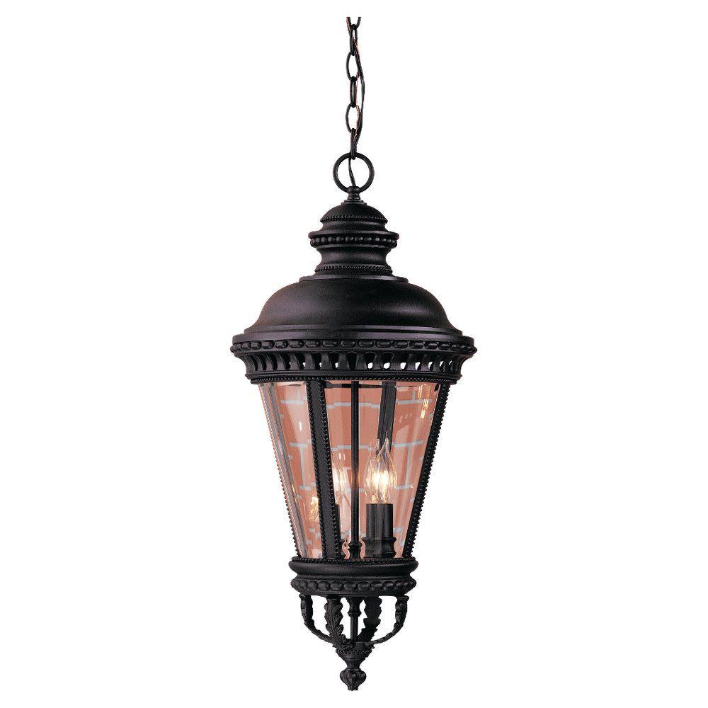 Feiss Castle 4Light Black Outdoor Hanging Pendant Feiss Castle 4Light Black Outdoor Hanging Pendant