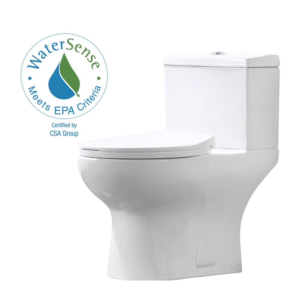 Dual Flush Glacier Bay Toilets Bath The Home Depot   White Glacier Bay Two Piece Toilets Gbto103 64 400 