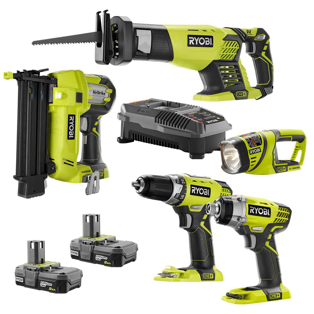 Инструмент 6. Ryobi p745. 6-Tool Combo Kit Riga.