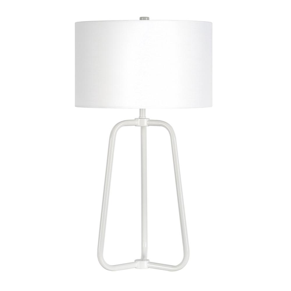 matte white table lamp