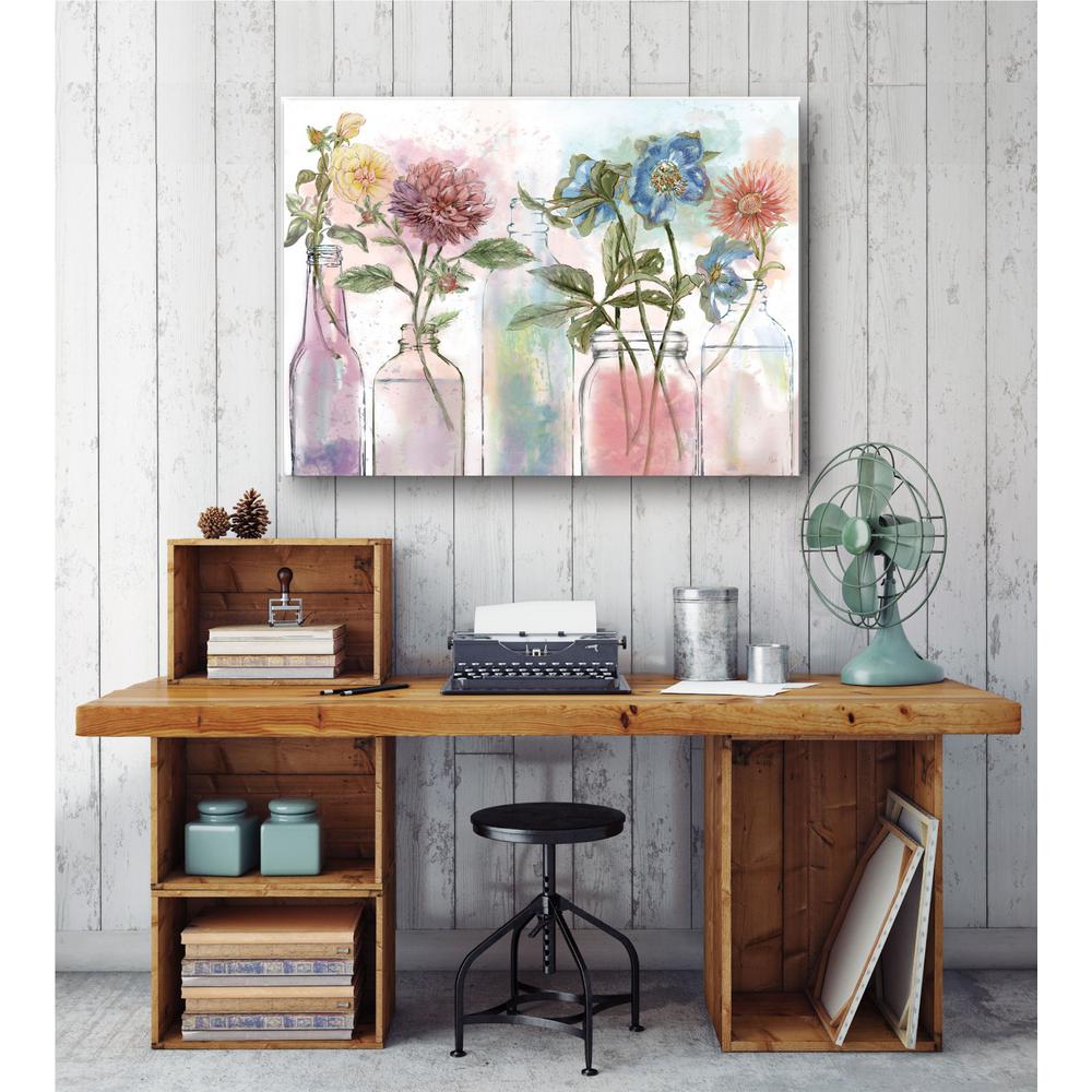 16 In X 20 Flower Glass Jar Canvas Wall Art