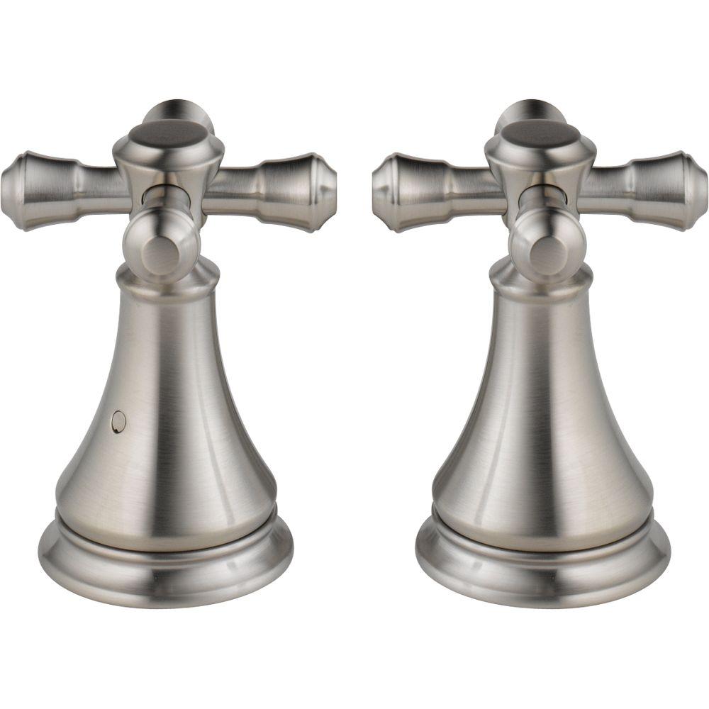 Delta Pair Of Cidy Metal Cross Handles For Roman Tub Faucet In This Review Is From Pair Of Cidy Metal Cross Handles For Roman Tub Faucet In Stainless