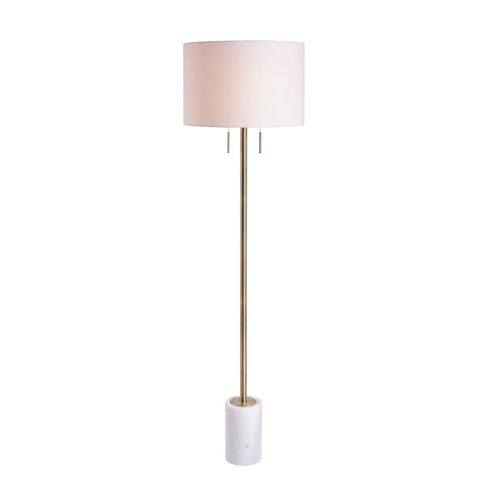 Floor Lamp With Drum Shade Mb100073