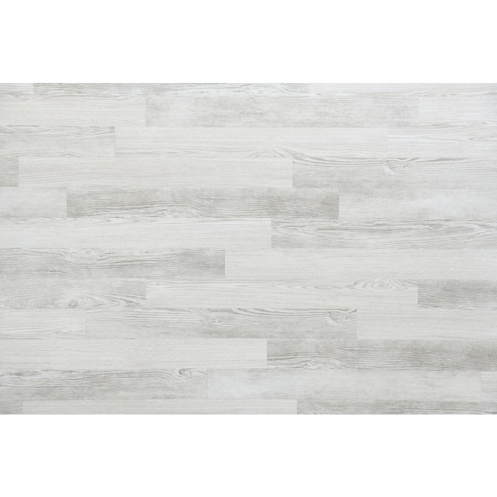 EZ Wall White Wash 4 in. x 3 ft. Peel and Press Vinyl Plank Wall Decor [20 sq. ft. / case