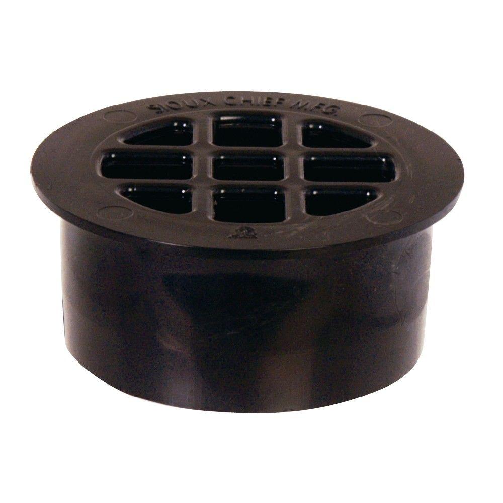 Sioux Chief 2 in. Black Plastic SnapIn Inside Drain8452APK The