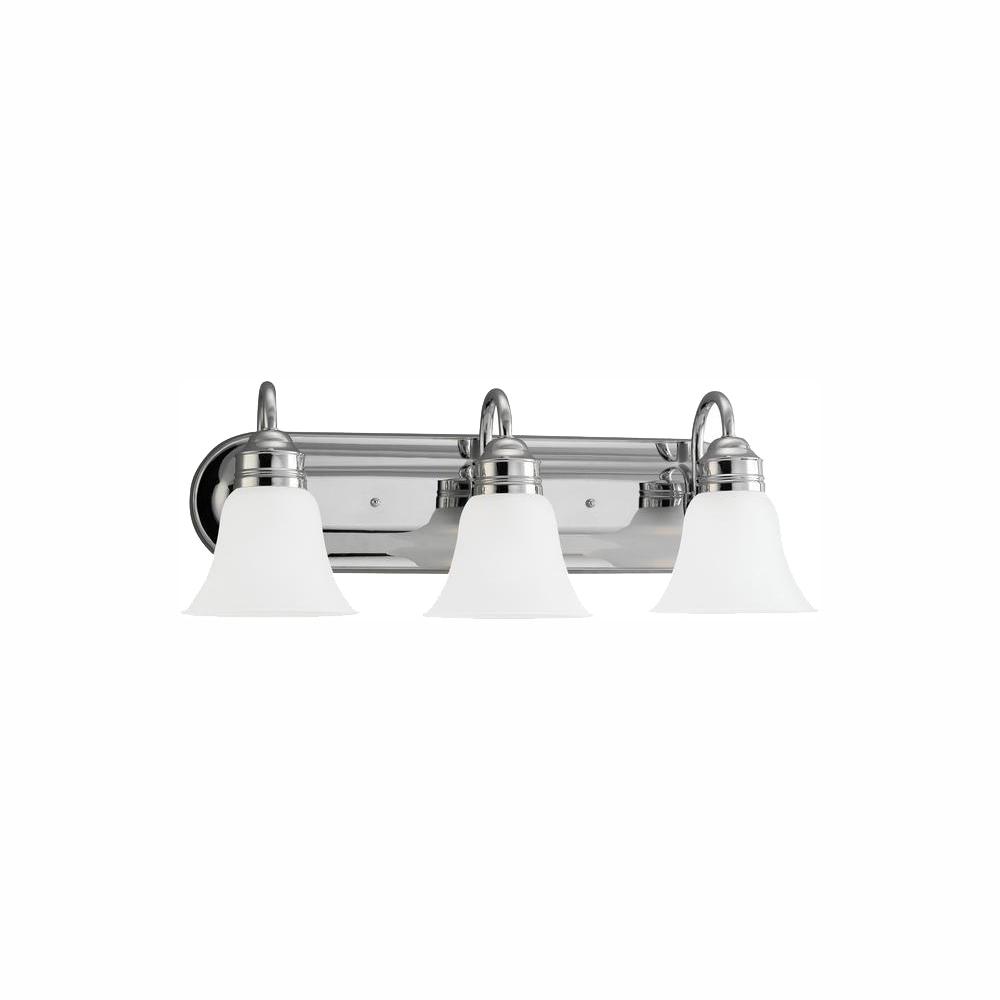 Sea Gull Lighting Gladstone 3Light Chrome Bath Light with LED Bulbs