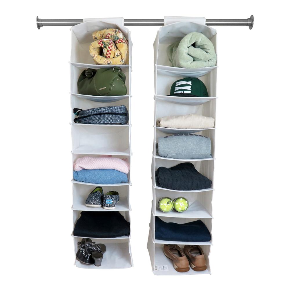 White Evelots Closet Rods Closet Organizers The Home Depot
