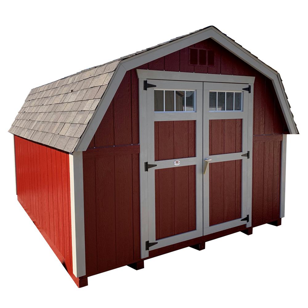 Little Cottage Co Colonial Greenfield 8 Ft X 12 Ft Wood Storage