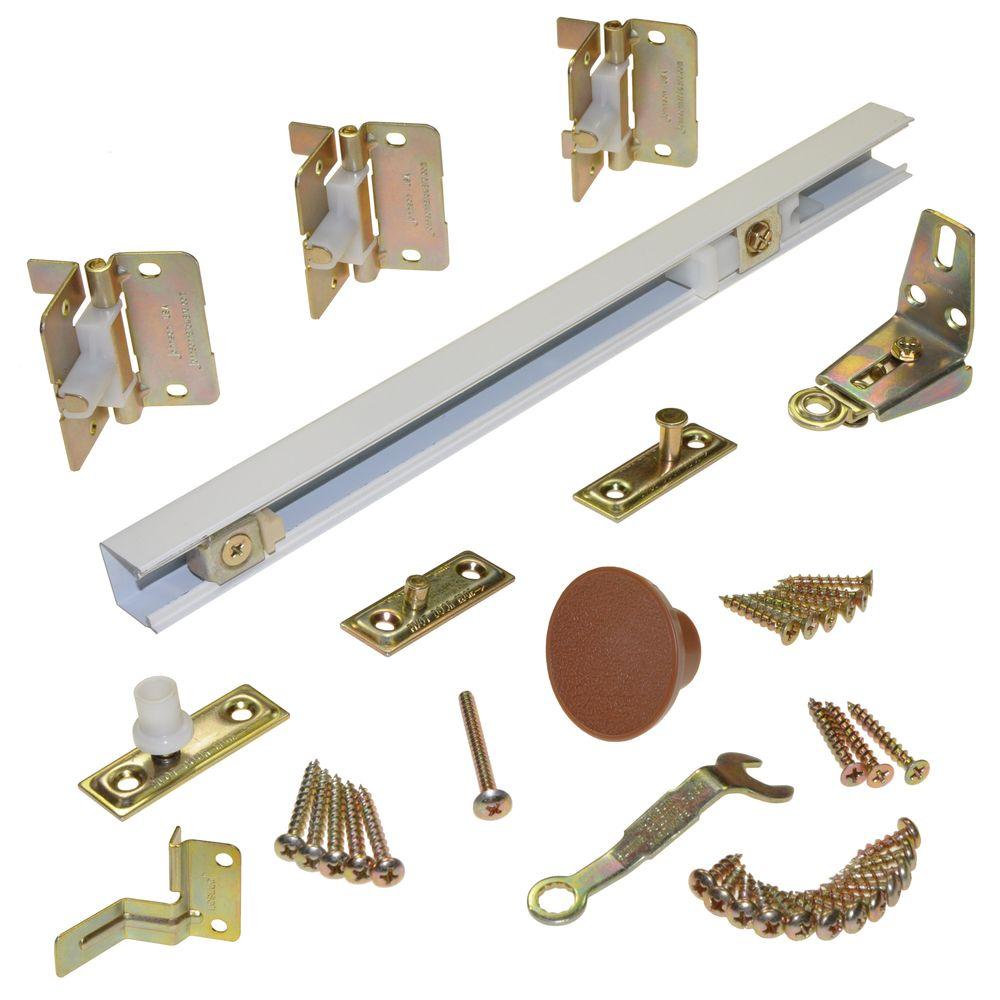 Johnson Hardware 1700 Series 30 In White Bi Fold Track And