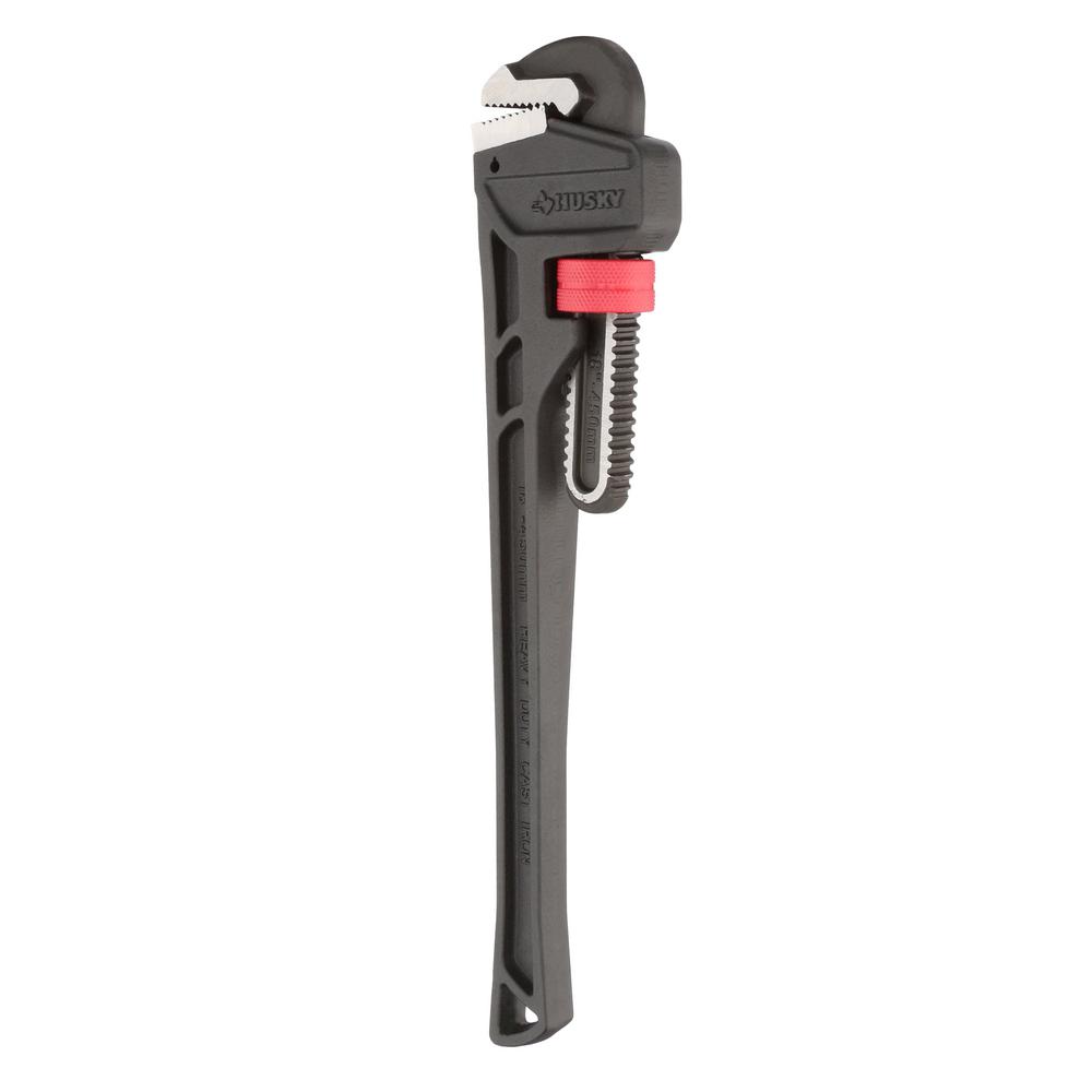 pipe husky wrench jaw capacity duty heavy iron cast wrenches