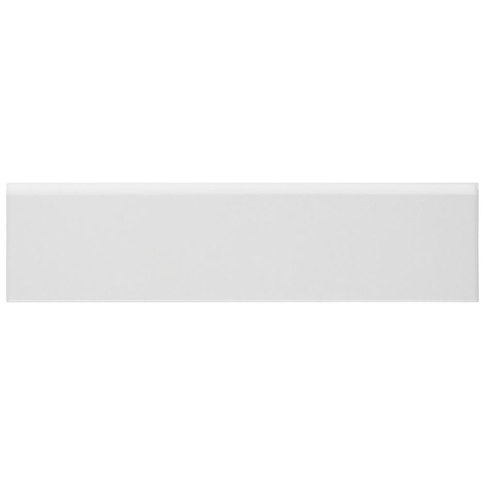 Merola Tile Battiscopa Matte White 3 1 4 In X 12 3 8 In Ceramic Wall Trim Tile Wosbtmmw The Home Depot