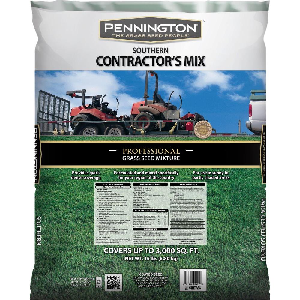 Pennington 15 Lb Southern Contractors Mix 100516065 The Home Depot Pennington 15 Lb Southern Contractors Mix