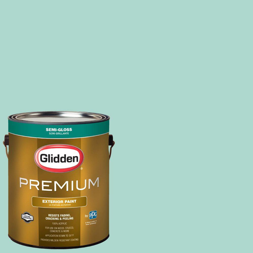 Glidden Premium 1gal. HDGB06 Washed Teal SemiGloss