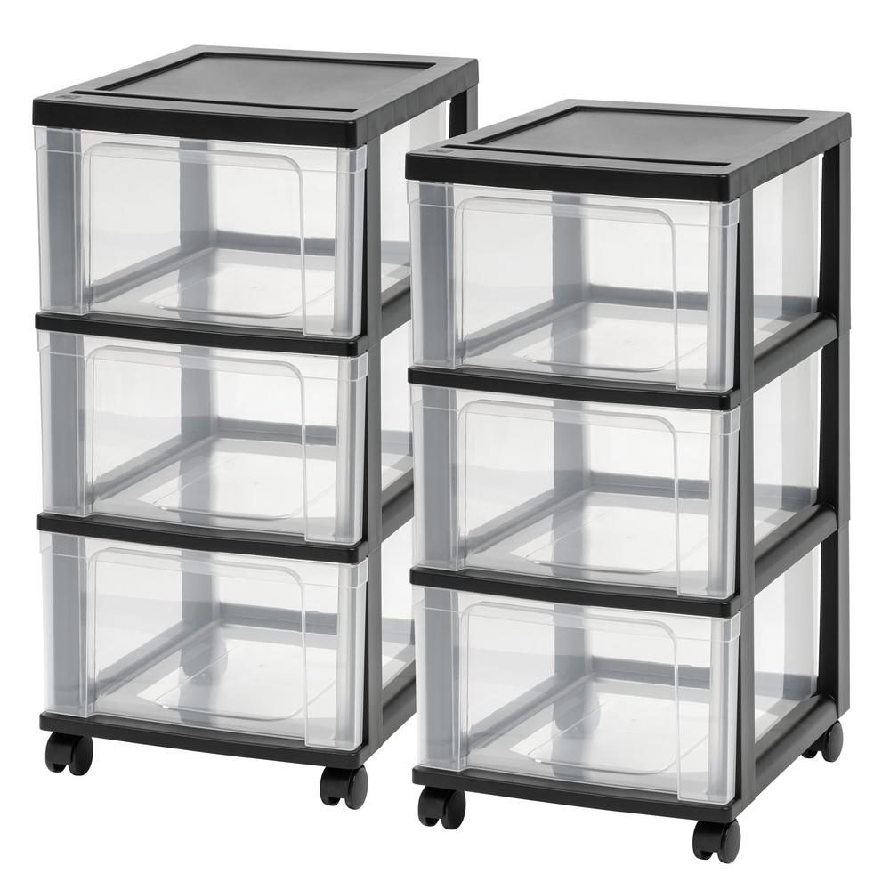 Iris 3 Drawer Plastic Wheeled Storage Cart In Black 599500 The Home Depot - Iris 3 Drawer Storage Cart With Organizer Top Iris 3 Drawer Plastic Wheeled Storage Cart In Black 599500 The Home Depot - Iris 3 Drawer Storage Cart With Organizer Top