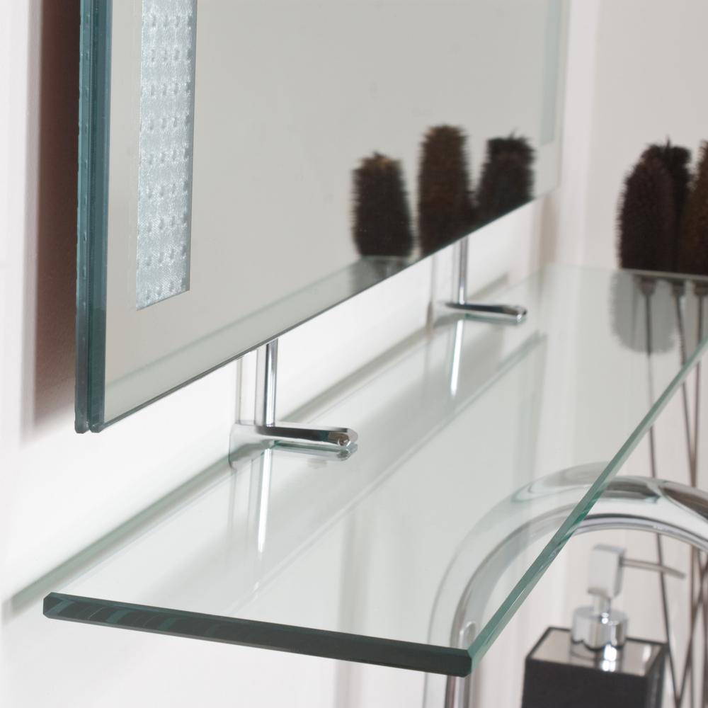 Decor Wonderland 23 6 In X 31 5 Rectangle Frameless Amyrilla Mirror With Shelf Polished Edge Dwsm151 The Home Depot - Decor Wonderland 23 6 In Rectangular Frameless Bathroom Mirror Decor Wonderland 23 6 In X 31 5 Rectangle Frameless Amyrilla Mirror With Shelf Polished Edge Dwsm151 The Home Depot - Decor Wonderland 23 6 In Rectangular Frameless Bathroom Mirror