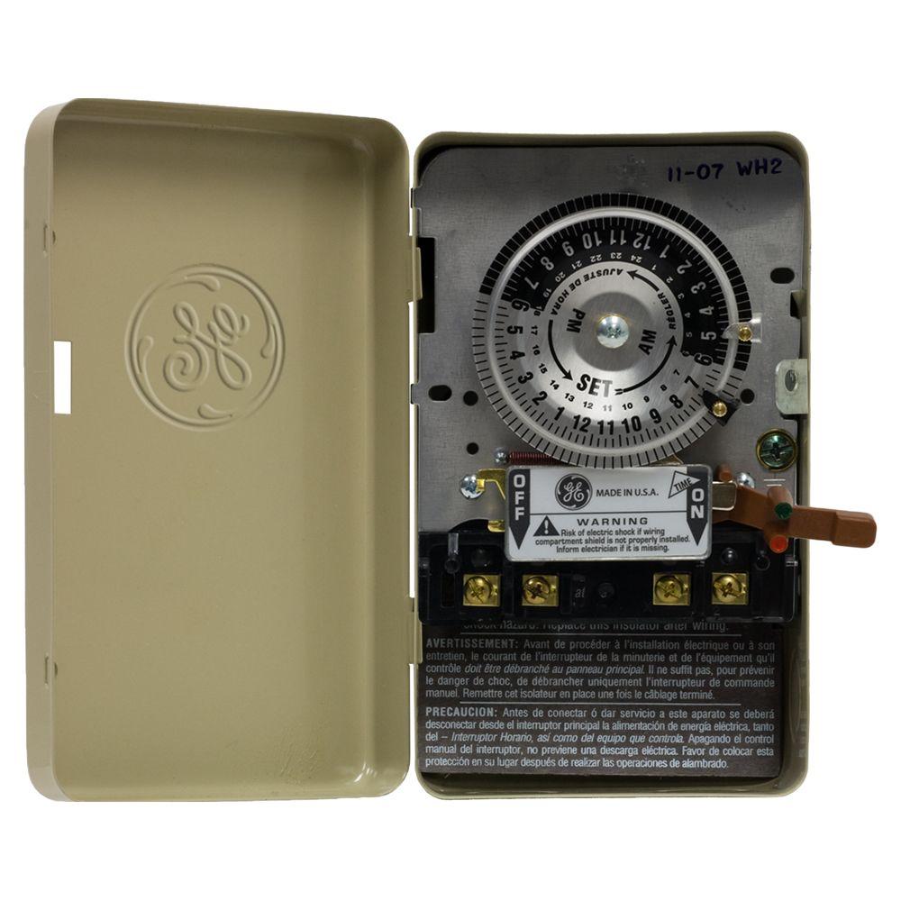GE 40-Amp 120/240-Volt 24-Hour Indoor Water Heater Timer by GE