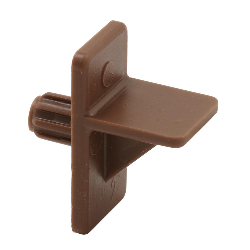 PrimeLine 1/4 in. Brown Plastic Shelf Support Peg (8Pack