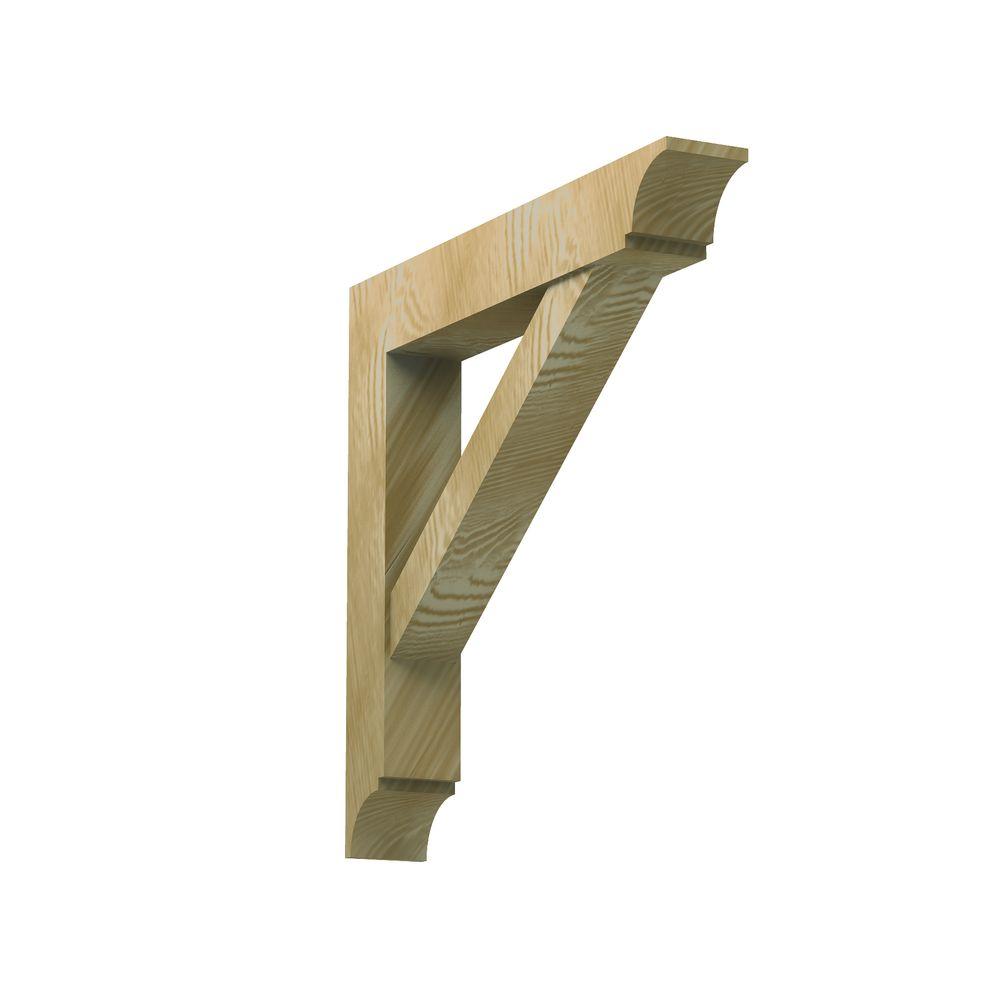 Fypon 31/2 in. x 24 in. x 26 in. Polyurethane Timber Bracket