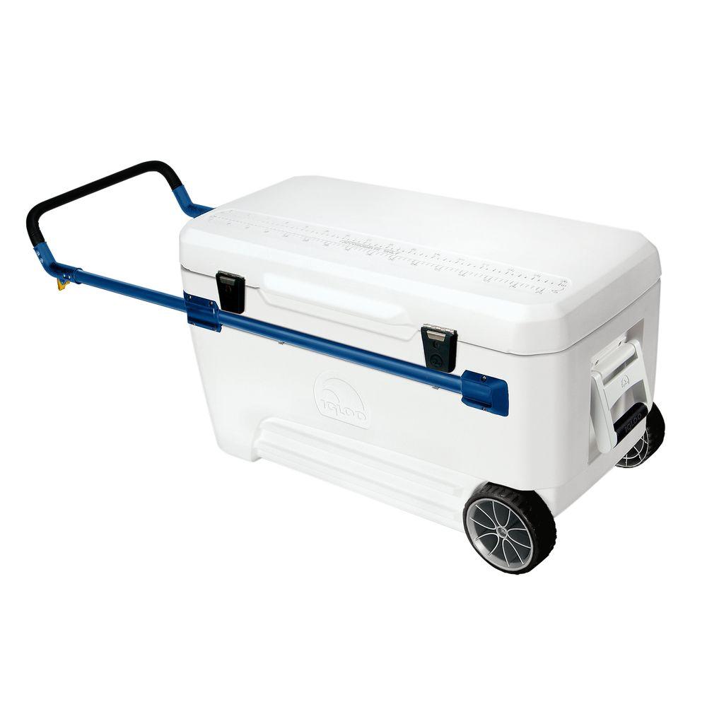 IGLOO Glide Marine 110 qt. 2-Wheeled Cooler-00045261 - The Home Depot