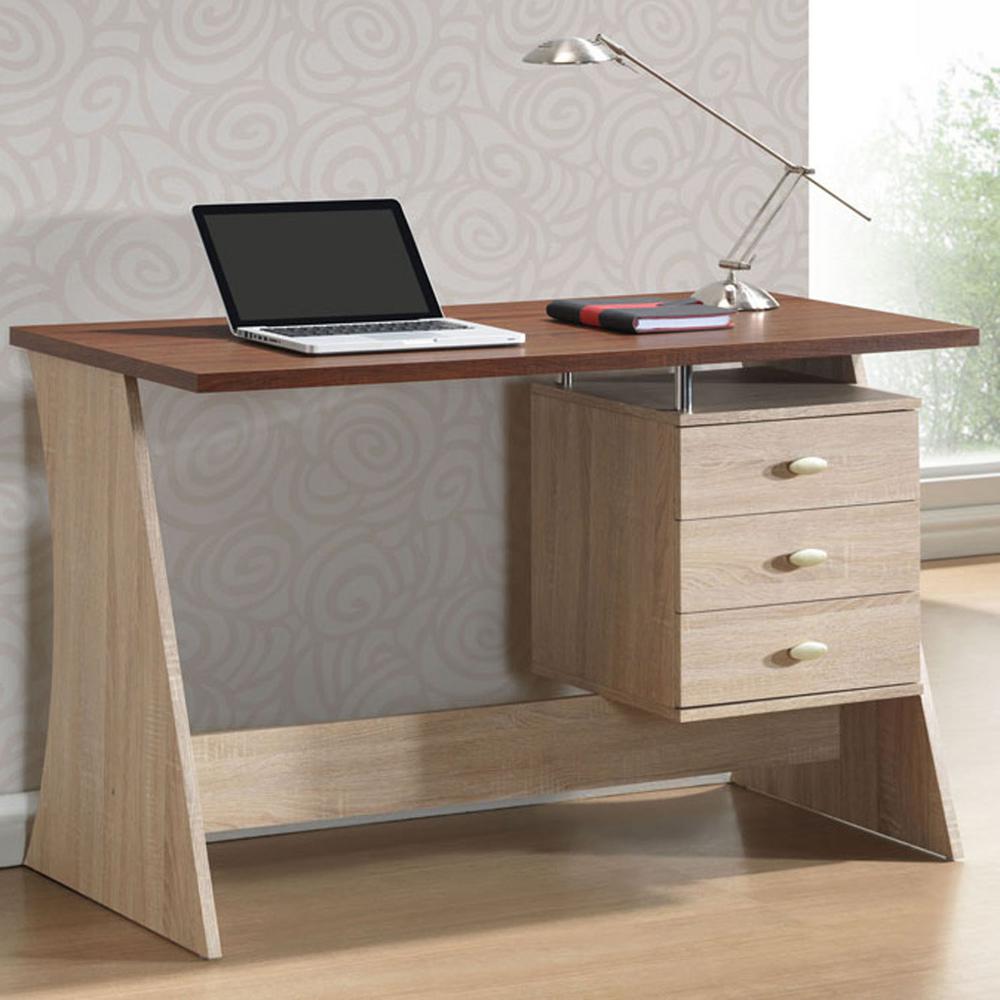 24 30 Writing Desk Baxton Studio Desks Home Office Parallax Contemporary White Finished Wood Desk