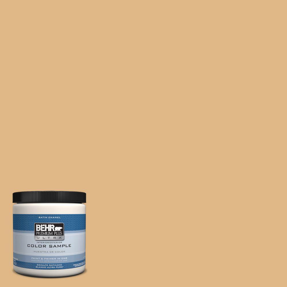 BEHR Premium Plus Ultra 8 oz. HDCCL18 Cellini Gold Interior/Exterior